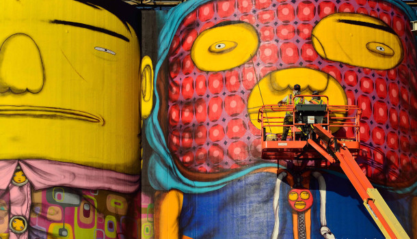 IMAGE 09 OSGEMEOS Giants Vancouver Biennale 2014 detail